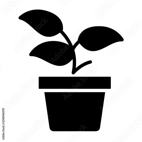 Cuadro en lienzo Plant Icon
