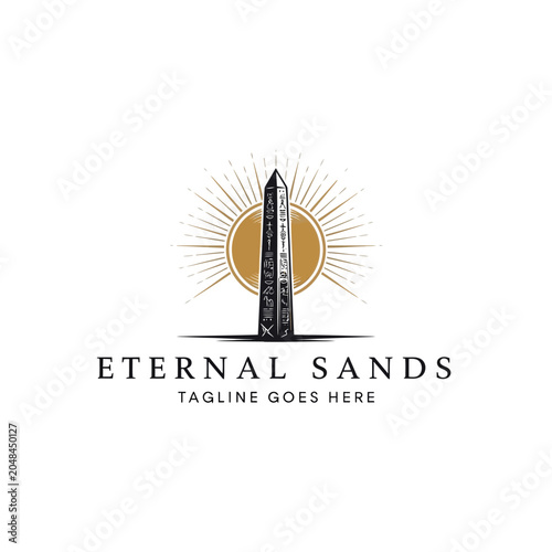Cuadro en lienzo Capture the mystery of history with this sophisticated heritage branding ideal for cultural tours, museums, and Middle Eastern travel organizations