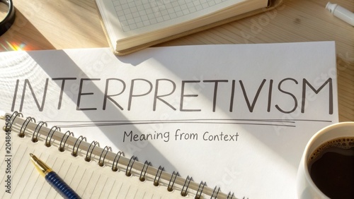 Concept of Interpretivism in Social Science Research, Emphasizing Meaning Derived from Contextual Understanding