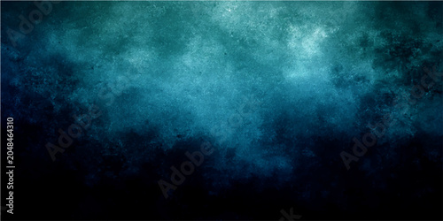 Dark abstract background of dark teal and blue textured grunge, watercolor style, ethereal smoke effect in a moody, atmospheric, and mysterious abstract art.