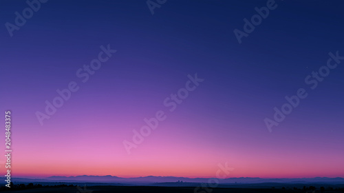 minimalist wallpaper of pre-dawn sky gradient from deep indigo to soft lavender