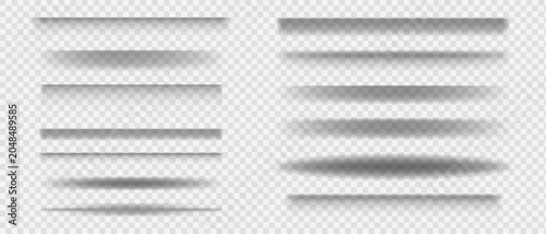 Fotografie Shade shadow effect of different shapes oval and rectangular, Realistic soft gra