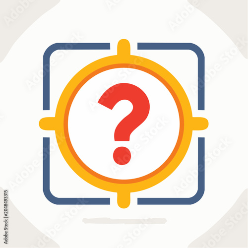 Question Mark in Target Icon