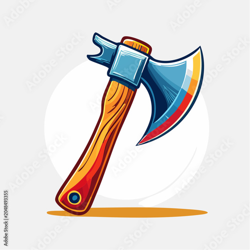 Stylized Axe Illustration
