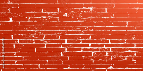 Foto Vector red brick wall background