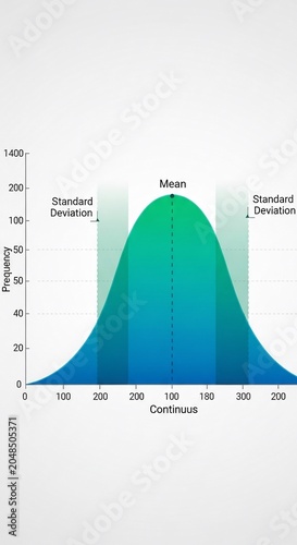 Gradient Bell Curve: A Study in Statistical Symmetry