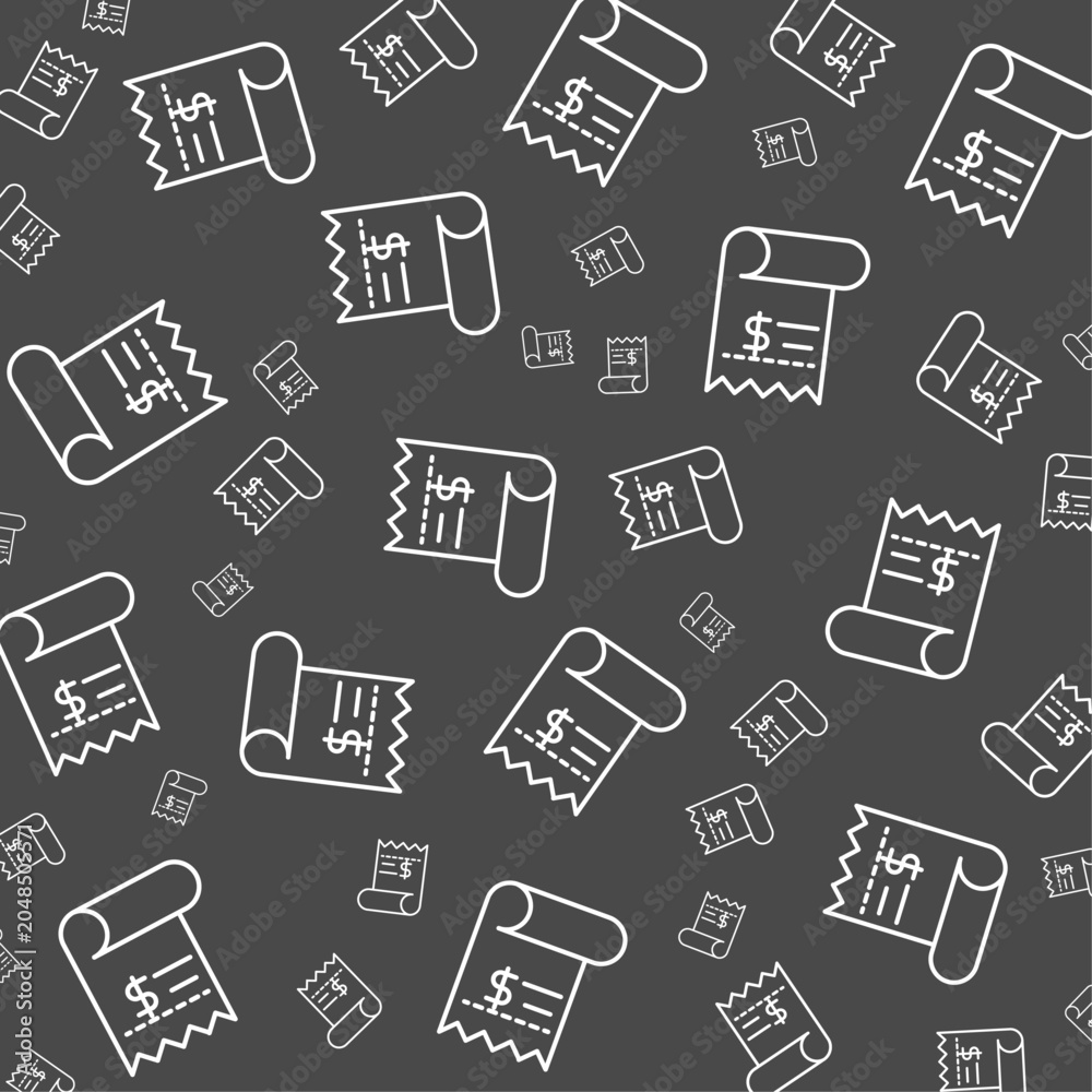 Fototapeta premium Market bill art modern style trendy design lovely vector colorful background