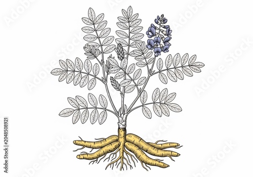 Botanical Illustration: Rooted Bloom