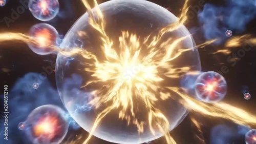Electricity plasma light energy balls.