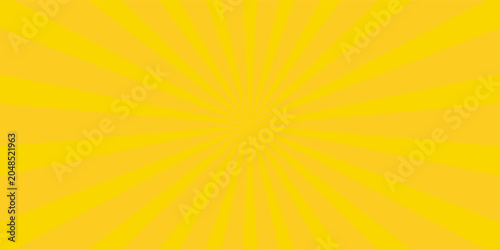 Foto PrintYellow comic sunburst background