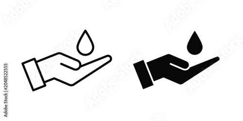 Canvastavla Ablution icon collection in black vectors. Eps10 icons