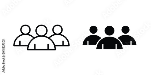 Guest icon collection in black vectors. Eps10 icons