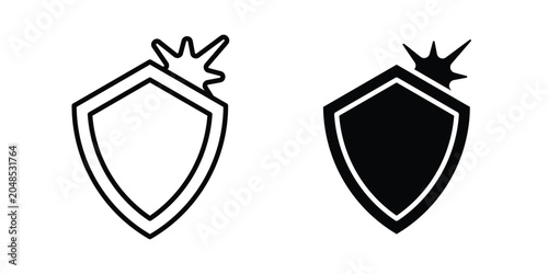 Tableau sur toile Stain resistance icon collection in black vectors. Eps10 icons