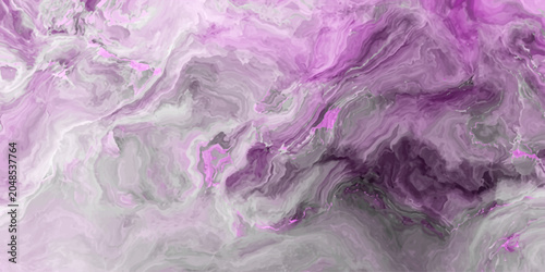 Obraz na plátně Abstract swirling patterns of pink and grey create a mesmerizing visual texture, evoking a sense of fluidity and organic movement