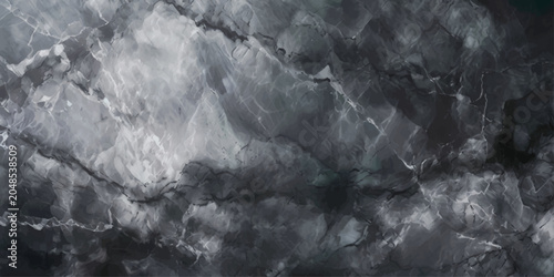 Slika na platnu A dramatic, ethereal marble texture with swirling gray and white patterns, evoking a sense of depth and sophistication