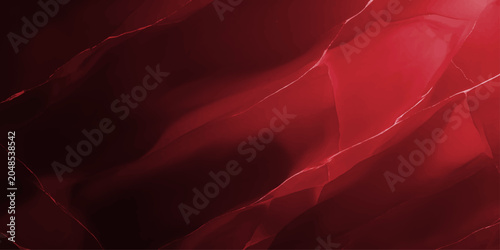Quadro su tela Abstract red silk fabric texture with flowing curves and highlights, evoking luxury, passion, and sophistication, perfect for a design background