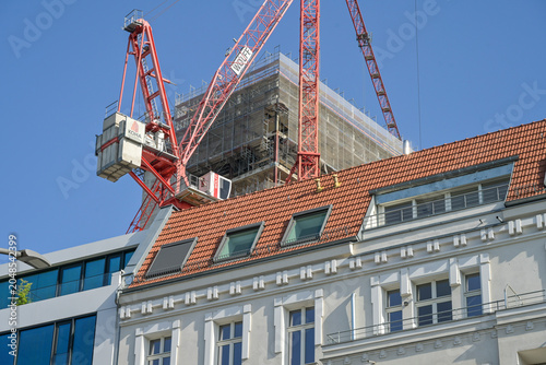 Foto Baustelle Wohnhochhaus Ku’damm Karree, nun FÜRST, Lietzenburger Straße, Kurfürst