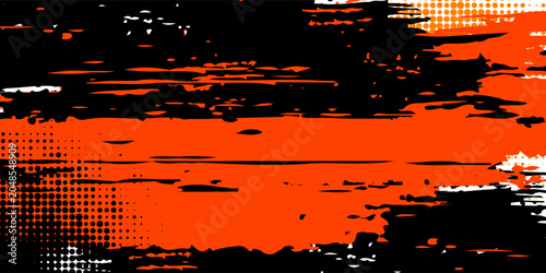 Foto dynamic grungy backgrounds in different formats for your sports floorball design