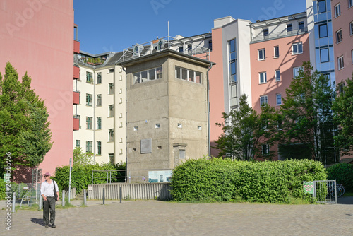 Εκτύπωση καμβά Gedenkstätte Günter Litfin, alter Wachturm der DDR an der ehemaligen Berliner Ma