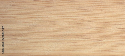 Fotografie Linear wood grain texture with fine horizontal lines and uniform light beige ton