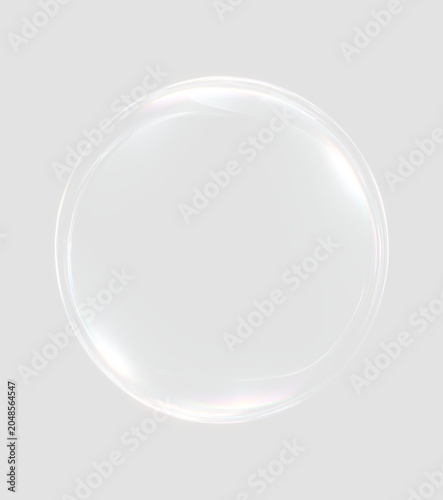 Bild auf Leinwand Realistic water orb png vector with shiny bubble spheres, transparent floating droplets, clean abstract background and smooth liquid illustration style
