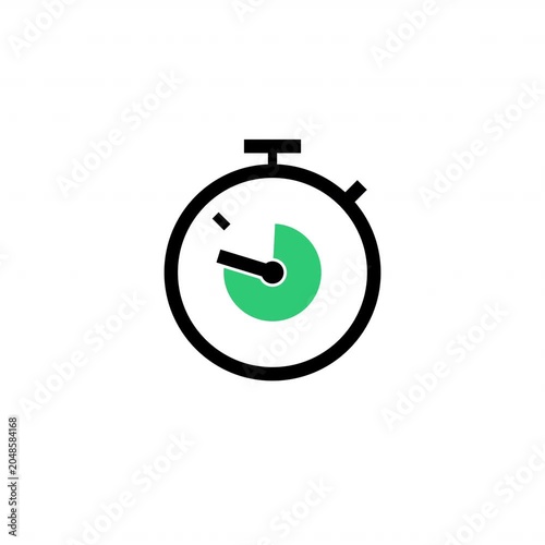 alarm clock stop watch icon animation video transition 