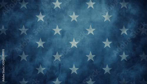 Stars arranged in a grid pattern display a subtle vintage texture with deep blue surface tones.