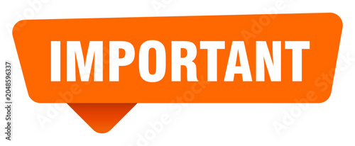 Foto important sticker