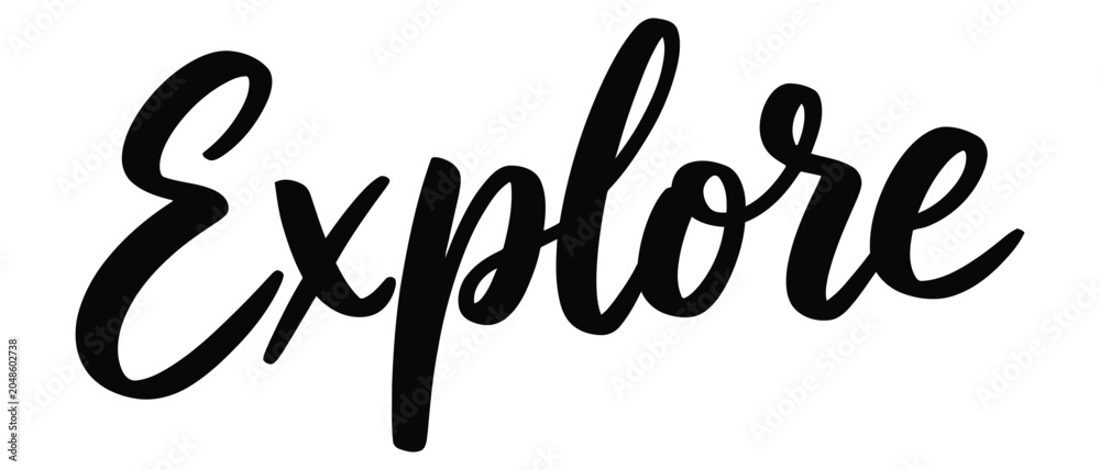 Fototapeta premium Elegant handwritten 