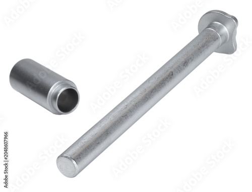 Fényképezés Isolated spring cap and full length recoil spring guide for for a gun