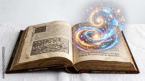 Magical Book Opening, Fantasy World, Enchanted Library, Digital Art, Cozy Environment, Close-Up View, Imagination Unleashed
