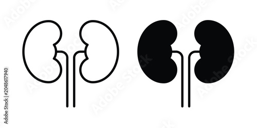 Kidneys icon for web and app design, design element.