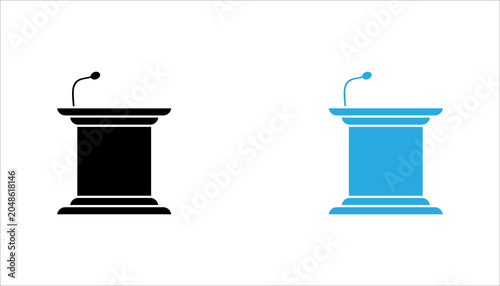 Obraz na płótnie Minimal outline icon set