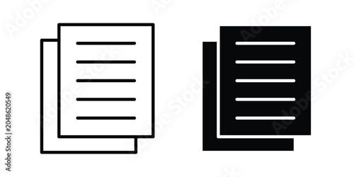 Cuadro en lienzo Paste icon for web and app design, design element.