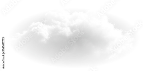 Canvastavla Realistic smoke explosion with dusty mist clouds and transparent vapour isolated