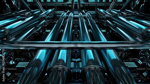 Server Cooling Pipes Infrastructure with Central Copy Space