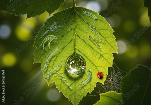 Emerald World: A Dewdrop's Embrace