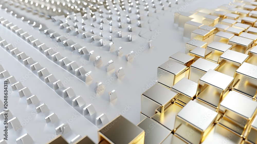 Fototapeta premium MEMS Micro Mirror Array Technology Abstract Render