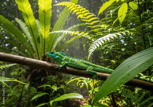 Emerald Gaze in Verdant Light