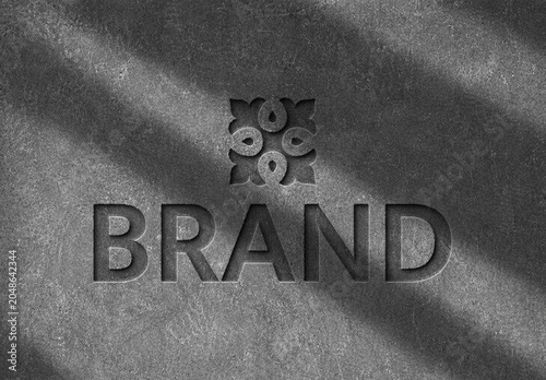 Stone Text Effect Template