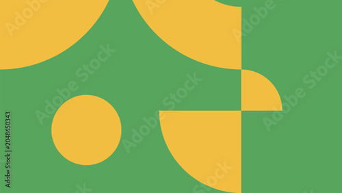 Sunny Green Geometry Background