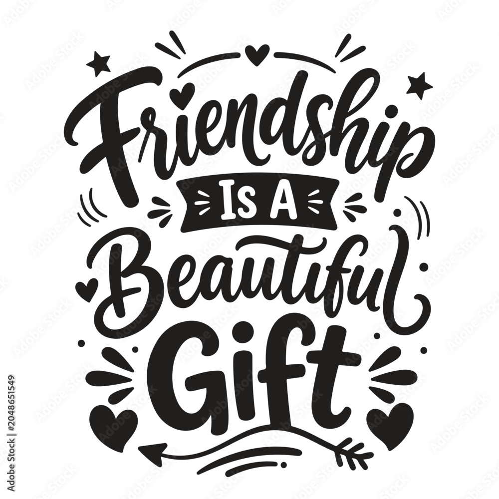 Fototapeta premium International Friendship Day Typography