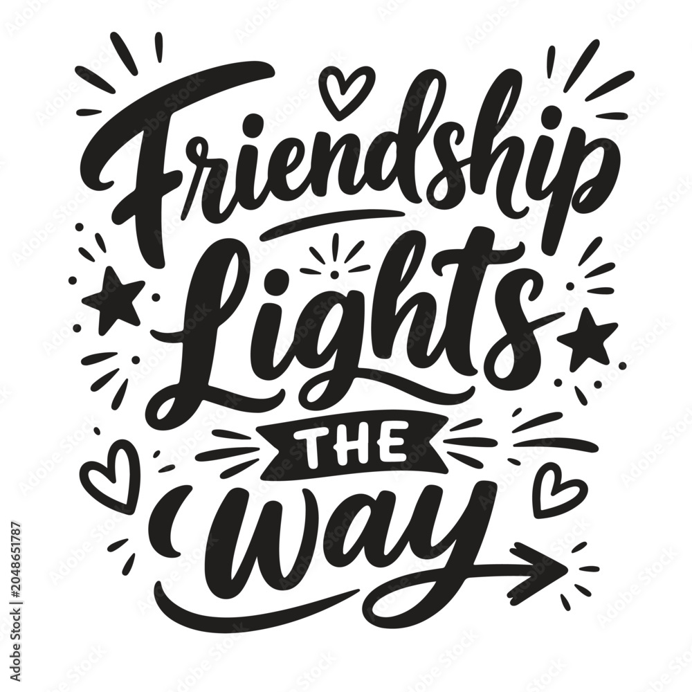 Fototapeta premium International Friendship Day Typography