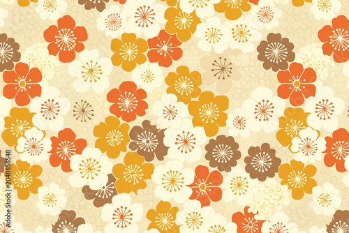 Retro generative AI artwork featuring in vibrant vintage colors for a stylish graphic design