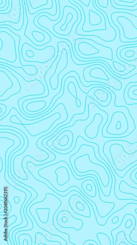 Light Blue Topographic Line Motion Background