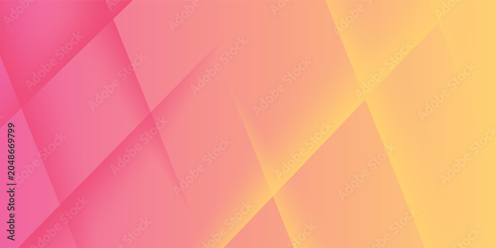 Fototapeta premium Abstract pink and orange gradient background with triangles. Technology is Geometric, corporate design background eps 10
