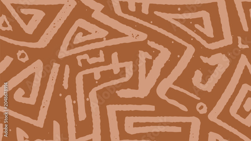 Fotografi Ancient Tribal Texture Background
