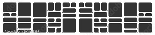 Foto A set of different kinds of chat and text bubbles
