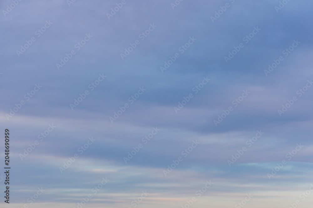 Fototapeta premium Thick layer of clouds in the sky.