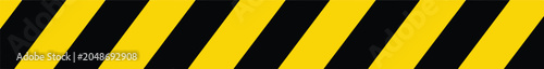 Warning Stripes Icon with Bold Black and Yellow Diagonal Bands for Safety Signage and Caution Labels
